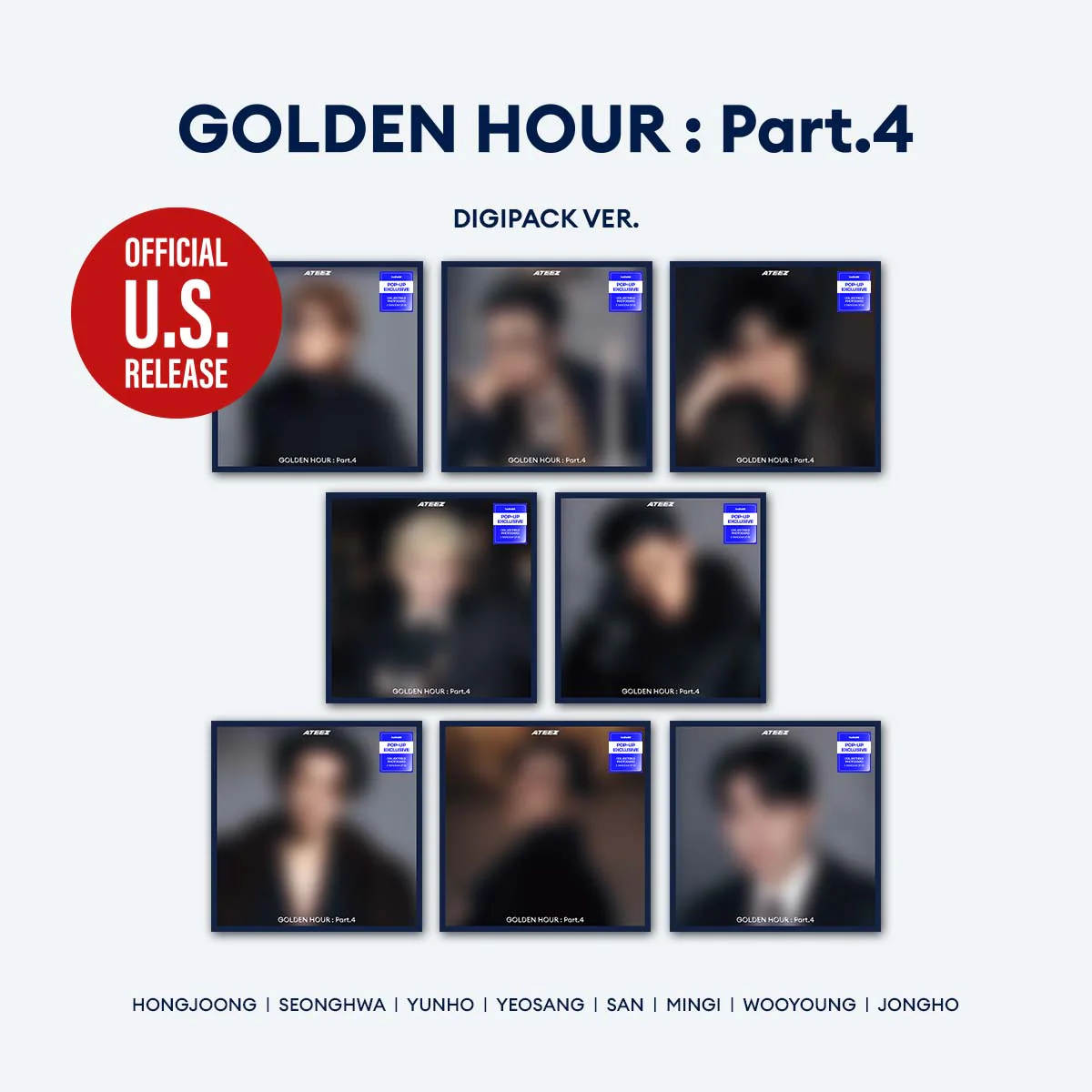 ATEEZ - GOLDEN HOUR : Part.4 [13th Mini Album - Digipack POP-UP Ver.]
