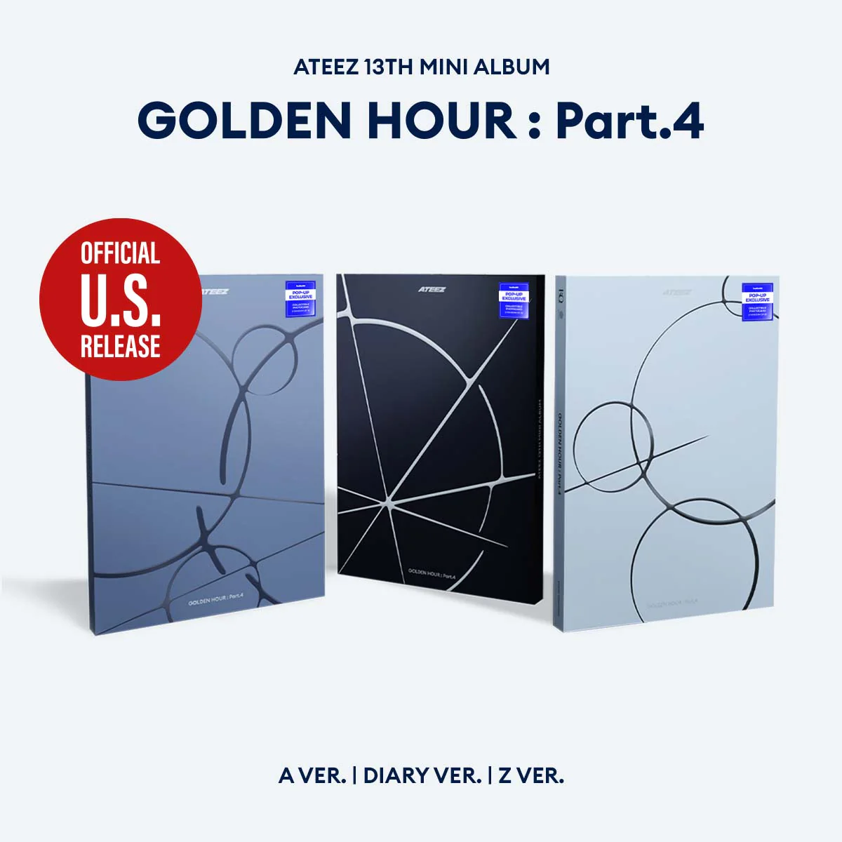 ATEEZ - GOLDEN HOUR : Part.4 [13th Mini Album - POP-UP Exclusive Ver.]