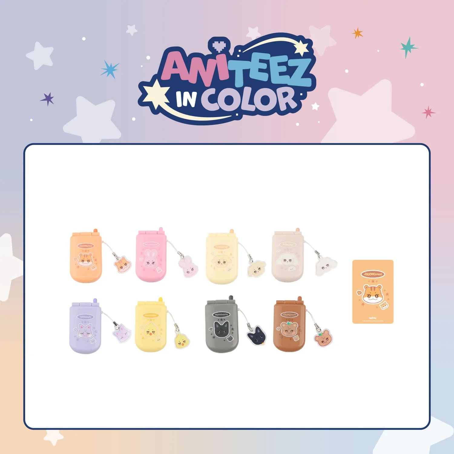 [PRE-ORDER] ATEEZ - Miniature Phone Set [ANITEEZ IN COLOR Official MD]