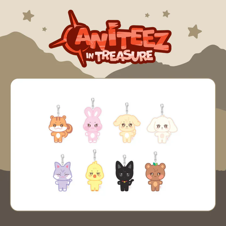 ATEEZ - Plush Keyring [ANITEEZ IN TREASURE Official MD]
