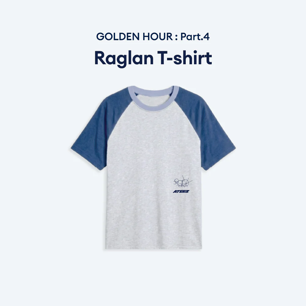 ATEEZ - Raglan T-Shirt [GOLDEN HOUR : Part.4 Official MD]