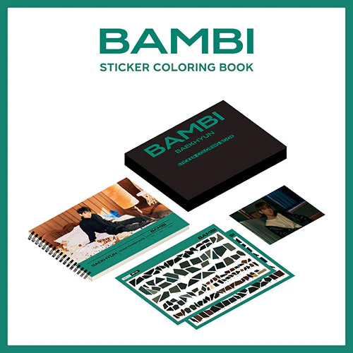 BAEKHYUN - Sticker Coloring Book [BAMBI Official MD]