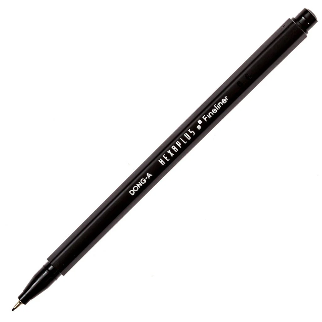 DONG-A Hexaplus Fineliner Pen, 0.4mm (Dozen Box) - Image 2