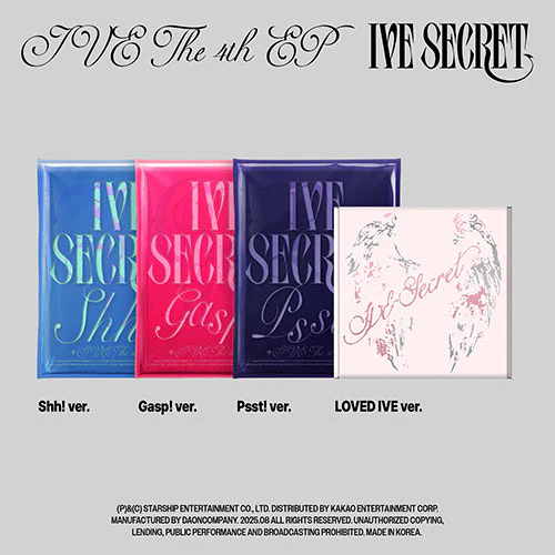 IVE - IVE SECRET [4th EP Album - 4 Set Package]