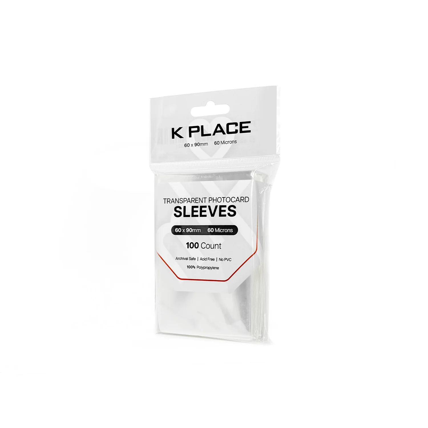 Transparent Photocard Sleeves, 60 x 90mm, 60 Microns [100 Count]