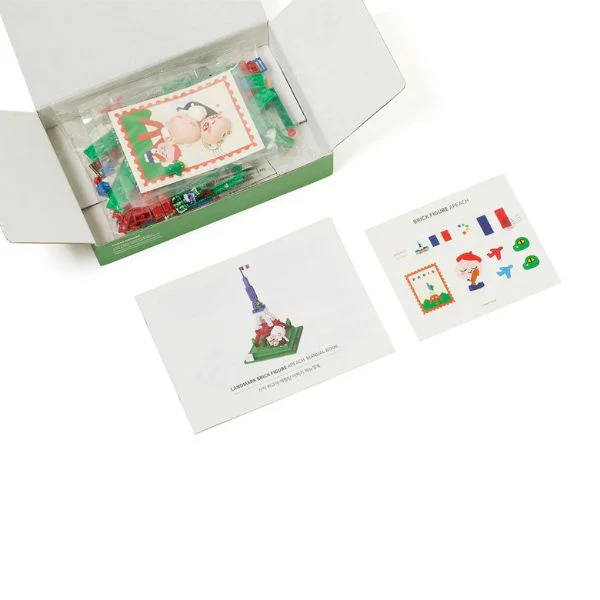 Kakao Friends - Eiffel Tower Landmark Brick Figure [Apeach] - Image 4