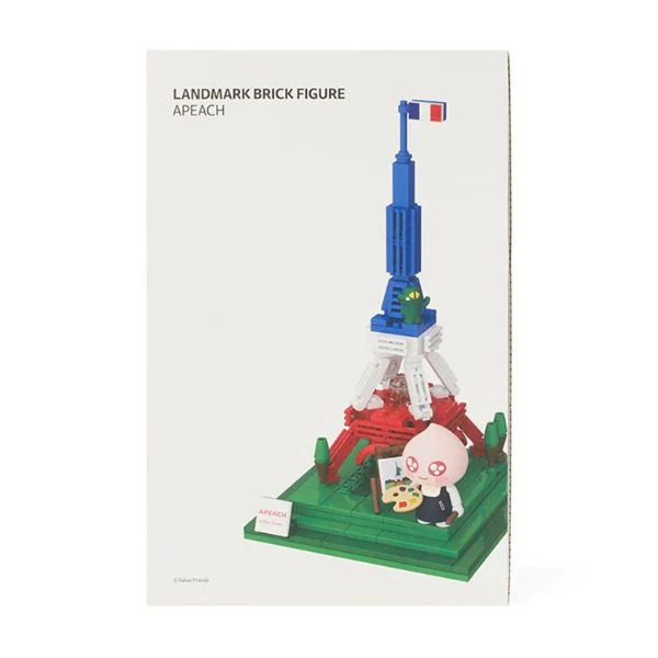 Kakao Friends - Eiffel Tower Landmark Brick Figure [Apeach] - Image 5