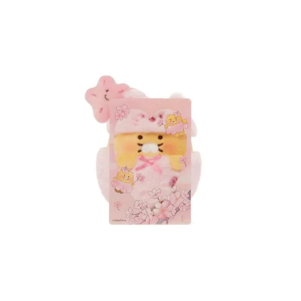 Kakao Friends - Pink Blossom Plush Keyring & Photocard Set - Image 8