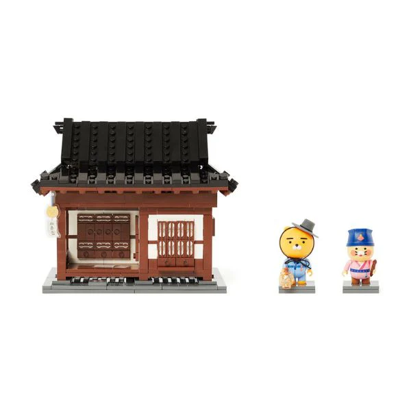 Kakao Friends - Traditional Korean House Brick Figure [Ryan & Choonsik]