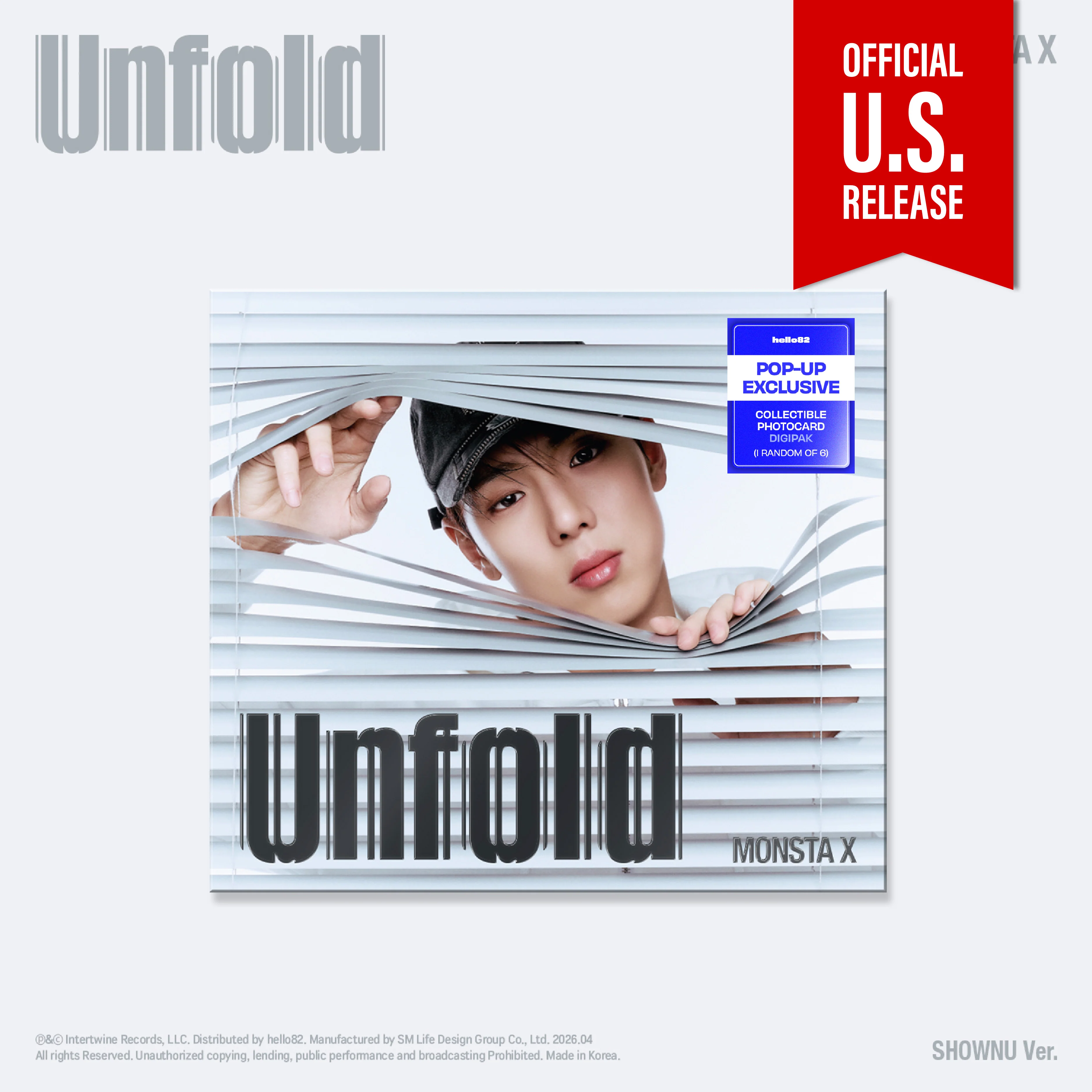 MONSTA X - Unfold [3rd English Album - Digipack POP-UP Ver.] - Image 2