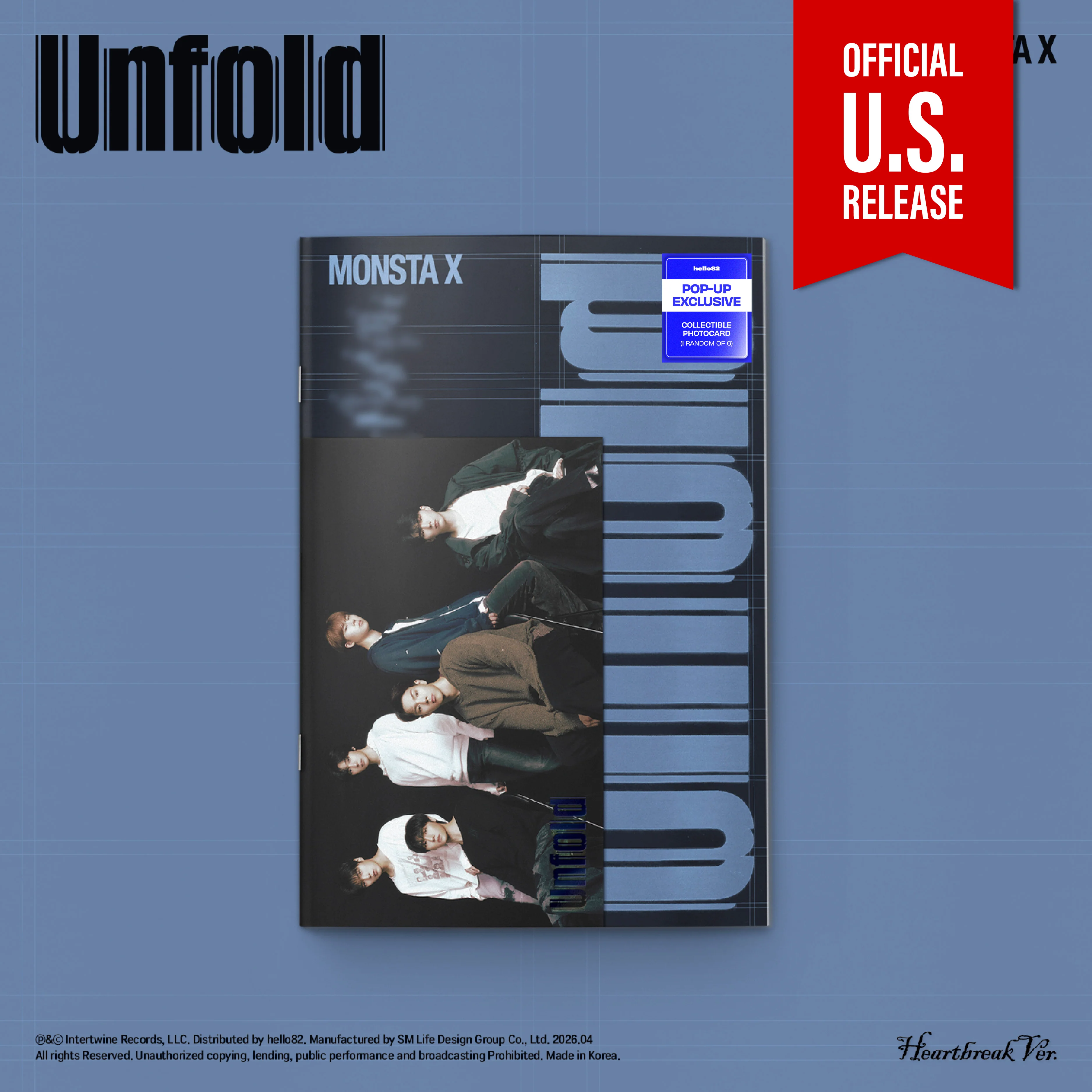 MONSTA X - Unfold [3rd English Album - POP-UP Exclusive Ver.] - Image 2