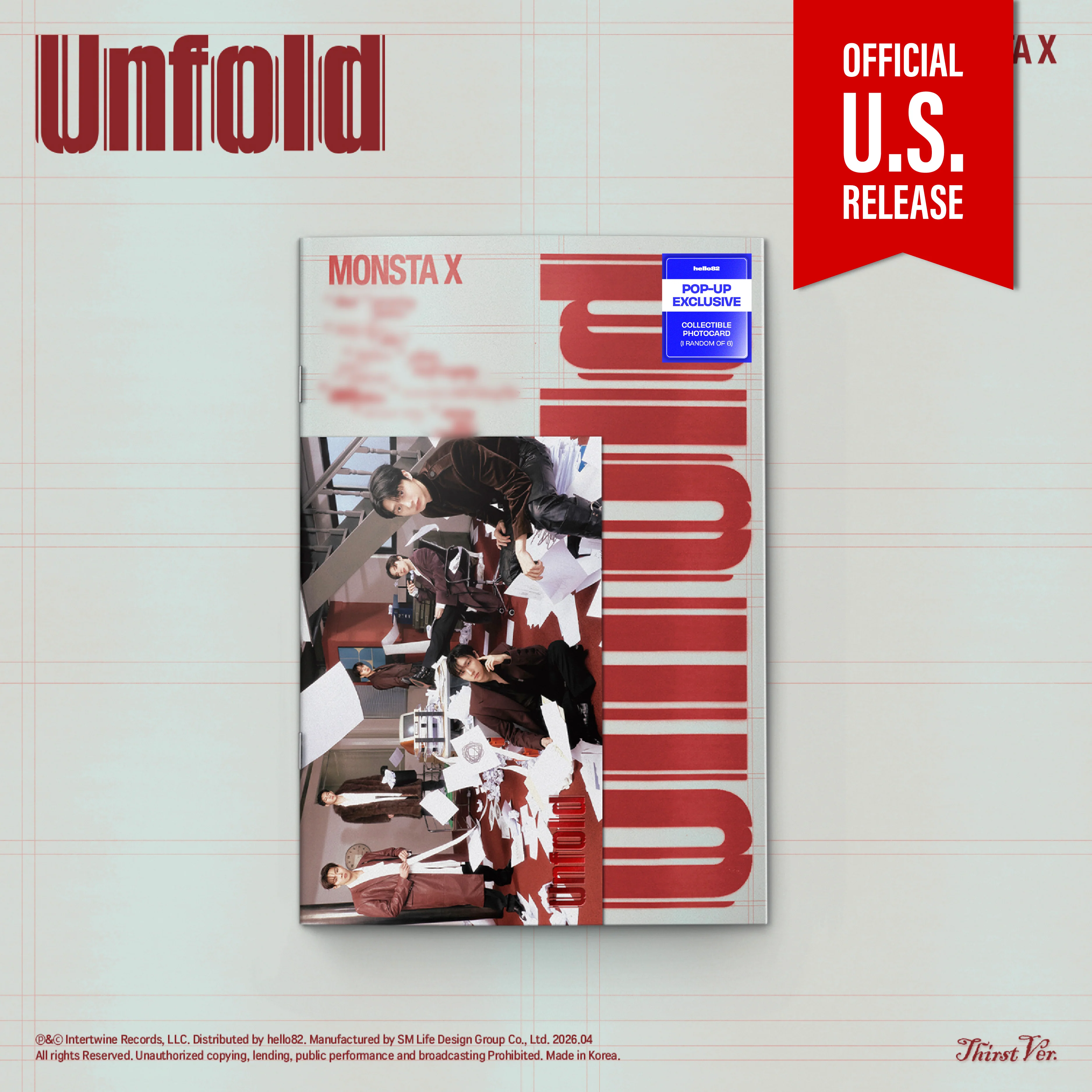 MONSTA X - Unfold [3rd English Album - POP-UP Exclusive Ver.] - Image 3