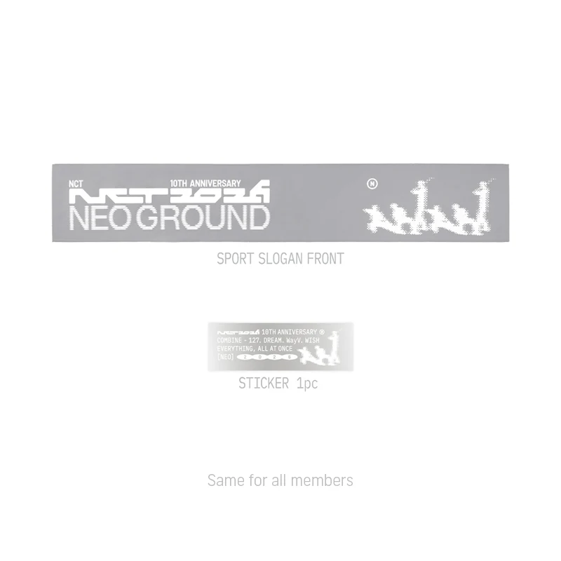 [PRE-ORDER] NCT - Sports Slogan Set [2026 NCT 10th Anniversary 'NEO GROUND' POP UP Official MD] - Image 9