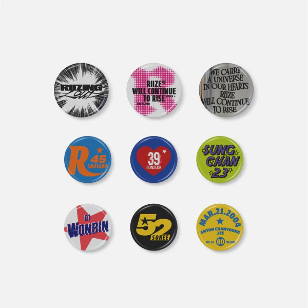 RIIZE - Pin Button Set [2025 RIIZE CONCERT TOUR 'RIIZING LOUD' Official MD]