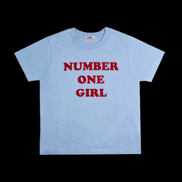 ROSÉ - NUMBER ONE GIRL T-Shirt (Blue) [rosie APT Official MD]