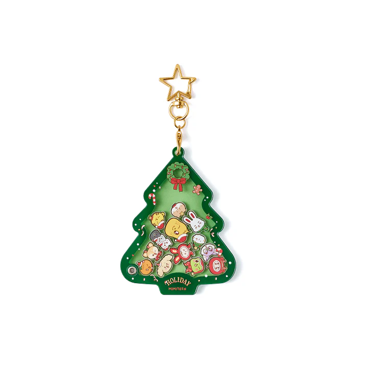 SEVENTEEN - Acrylic Shaker Keyring Green [HOLIDAY with MINITEEN Official MD]