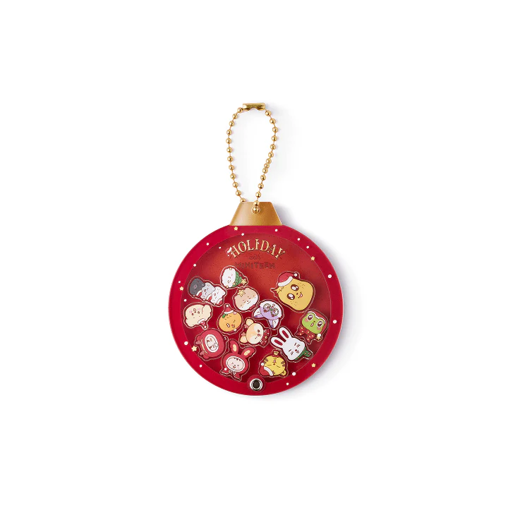 SEVENTEEN - Acrylic Shaker Keyring Red [HOLIDAY with MINITEEN Official MD]