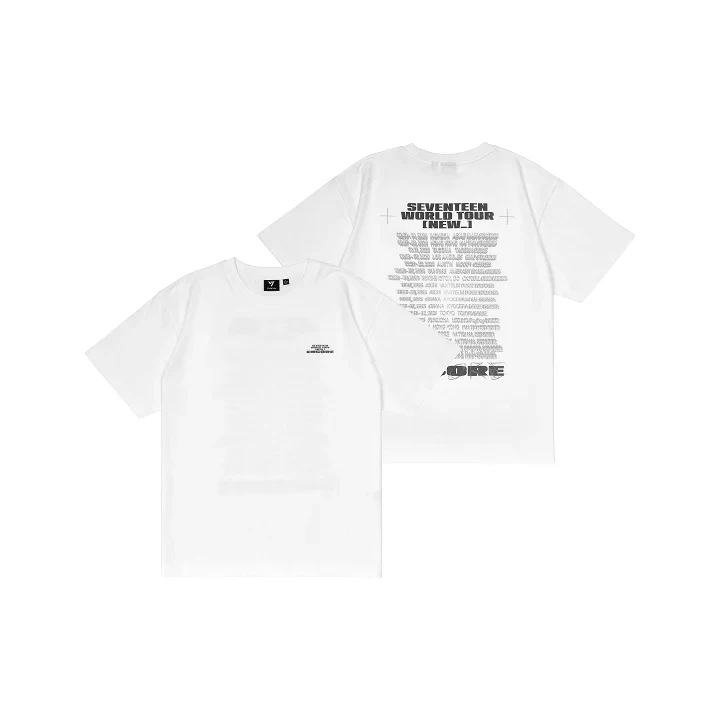 SEVENTEEN - S/S T-Shirt White ['NEW_' World Tour Encore Official MD]