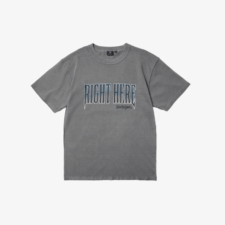 SEVENTEEN - S/S T-Shirt (Washing Black) ['RIGHT HERE' World Tour Official MD]