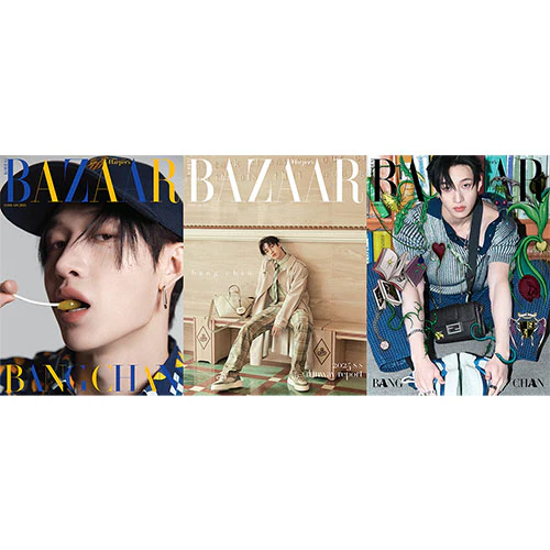 Stray Kids BANG CHAN Cover - Harper's BAZAAR [February 2025]
