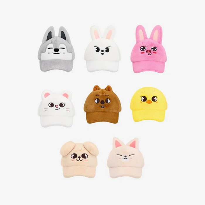 [PRE-ORDER] Stray Kids - SKZOO Plush Cap [6th Fanmeeting 'STAY in Our Little House' Official MD]