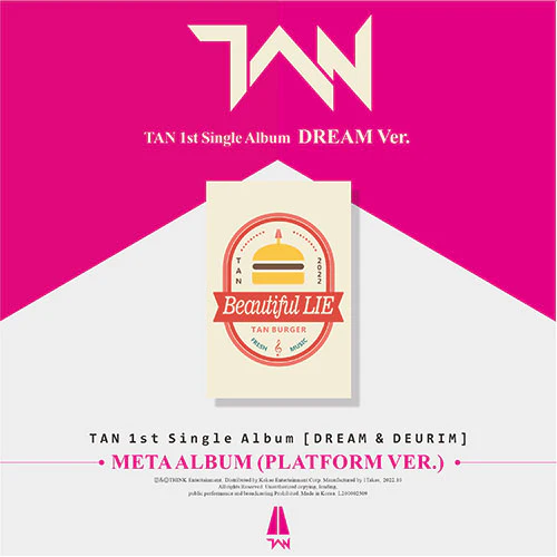 TAN - DREAM & DEURIM [1st Single Album - Platform Ver.] - Image 2