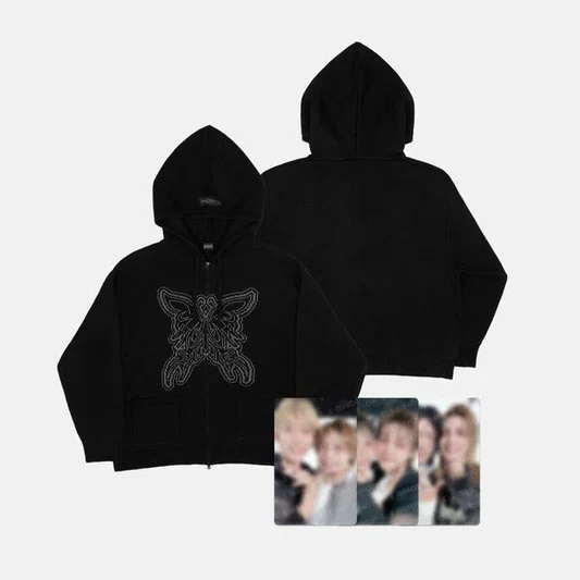 Xdinary Heroes - Knit Hood Zip-Up ['Beautiful Mind' WORLD TOUR FINALE IN SEOUL Official MD]